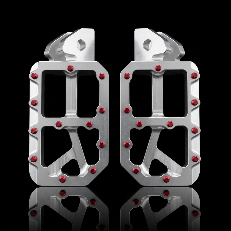 Silver Moto Pegs